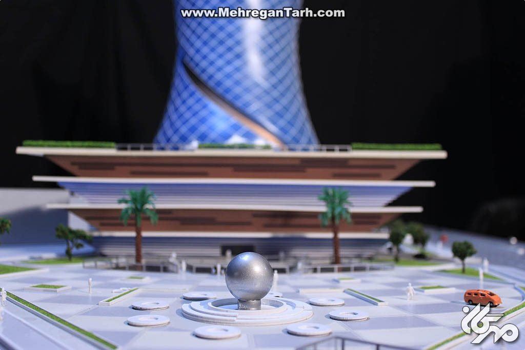ماکت آرمودو پلازا  armudu plaza - مهرگان طرح